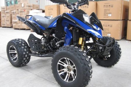 250cc Raptor Series 2 Watercooled Sports Quad Alloy Wheels - Blue