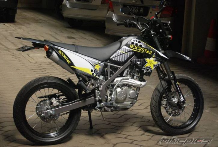 jual motor Kawasaki Klx Supermoto Modif - Gambar1