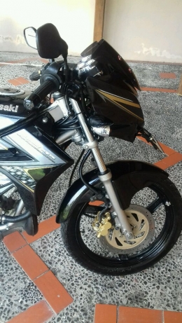 Ninja 150 R Hitam 2014 Full Orisinil KM Rendah Banget Bantul - Gambar3