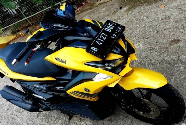yamaha aerox 155 cc warna kuning tahun 2017 - Jual Motor Yamaha Aerox
